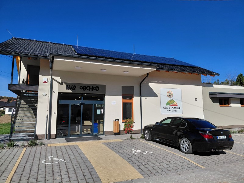 Budova nové Naší prodejny v Poříčí